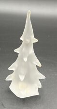 GLASS FROSTED CHRISTMAS TREE 6” picture
