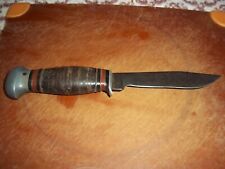 Vtg. PAL RH-50, Stacked Leather Grip Hunting Knife picture