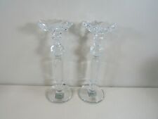 Pair of Gorham Hand Cut Crystal Chantilly Collection Candlesticks picture