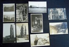 Lot (9) RPPC Real Photos, unkown locations, scenic & buildings picture