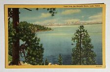 Old Vintage Postcard Greeting Picture View Nevada Shore Lake Tahoe picture
