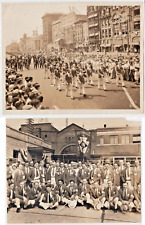 1920s-30s Pottsville PA Elks Lodge No. 207 Lot of 2 Large Sepia Photographs picture