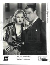 1932 Press Photo Actors Jean Harlow and Chester Morris in 