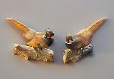 Vintage Pair Of Enesco Pheasants Ceramic Japan  picture
