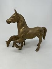Beautiful Heavy Brass Horses Antique Early 1900’s 6k Appraisal Value picture