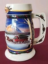 Budweiser Holiday Stein 2000 Holiday In The Mountains Anheuser-Busch Clydesdales picture