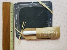 Sip and Scribble Chalkboard Coasters picture