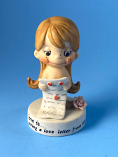 Kim Casali Figurine Love Is Getting a Love Letter from Him Vintage 1972 picture