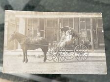 Vintage 1910s General Store Buggy Sauk City WI ? RPPC Photo picture