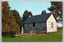 Historic Galloway House & Village Fond du Lac WI pioneer home cabin Vtg postcard picture