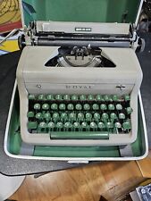 Vintage Royal Quiet De Luxe   Crinkle  Portable Typewriter - 1950's picture