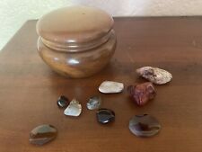 ~ Vintage Wood Trinket Box With Lid ~ Decor ~ Jar ~ Bowl ~ Stash ~ Jewelry picture