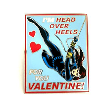 Disney Marvel Black Widow I'm Head Over Heels For You Valentine Pin picture