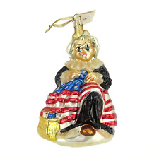 Vintage 1996 Radko Betsy Ross SEWING FREEDOM Ornament July 4th Patriotic picture