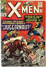 X-Men #12 Origin of Professor X Origin 1st app Juggernaut Complete 1965 Key *VG* picture