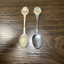2 vintage souvenir collector spoons picture