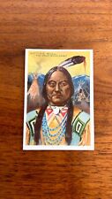 c1910's T68 Tobacco Card - Pan Handle Scrap Heroes of History - Sitting Bull EX picture