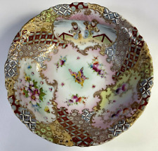 Japanese Shimamura Sei Porcelain Bowl Meiji Period Handpainted Satsuma Style picture