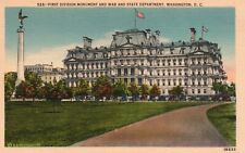 Postcard Washington DC 1st Div Monument War & State Department Vintage PC e7159 picture