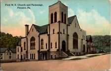 Postcard First Methodist Episcopal Church Pitcairn PA Pennsylvania 1917    G-066 picture