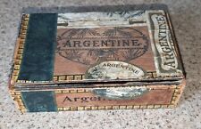 Antique Argentine Cigar Box 1898 VG Tax Label Factory No. 1839 1st District, PA picture