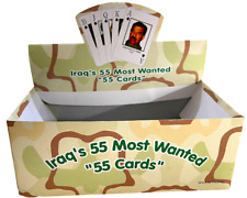 14pk Iraqi War Memorabilia Saddam Hussein Box (once held 12 Decks of Cards) 15z picture