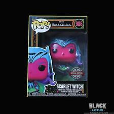 Funko Pop Marvel WandaVision Blacklight Scarlet Witch Black IN STOCK Pop 986 picture