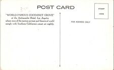 Vtg Postcard World Famous Coconut Grove at the Ambassador Hotel, Los Angeles CA picture