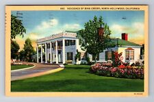 North Hollywood CA-California, Residence Of Bing Crosby, Vintage c1939 Postcard picture