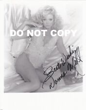 DONNA MILLS 8x10 Glossy B&W Photo Signed Autograph with COA Sexy Eyes Photograph picture
