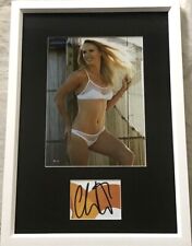 Caroline Wozniacki signed framed Sports Illustrated SI Swimsuit bikini photo JSA picture