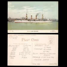 WWI US NAVY USS NEW ORLEANS Colorized UDB UNP Postcard of Enrique Muller Photo picture