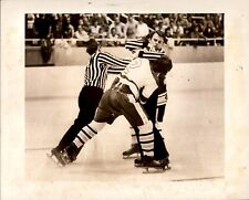 LG24 1975 Orig Jim Wilson Photo CHARLOTTE CHECKERS GRANT ROWE RESTRAINED BY REFS picture