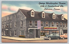 Lebanon PA Pennsylvania - George Washington Tavern - Postcard - ca 1940's picture