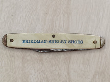 Friedman Shelby Shoes Antique Pocket Knife TX Texas Centennial 1836-1936 RARE picture