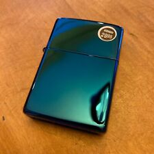 Genuine Zippo Sapphire Blue windproof Lighter CASE ONLY No Insert/Box picture