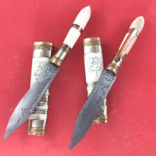 2Pcs MEED MOR Dagger Charm Handmade Carve Knife Sword Amulet Power Protection picture