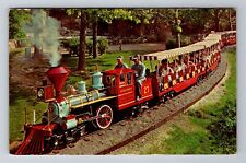 St Louis MO-Missouri, Train, Zoological Garden, Antique, Vintage c1967 Postcard picture