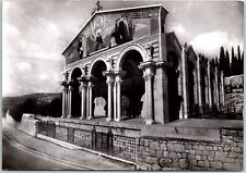 VINTAGE CONTINENTAL SIZED POSTCARD BASILICA OF AGONY IN JERUSALEM REAL PHOTO picture