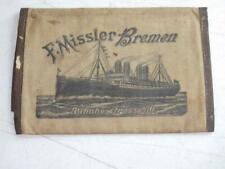 1897 Missler Bremen STEAMSHIP STEAM SHIP TICKET WALLET POLISH SLAVIC EMMIGRANT picture