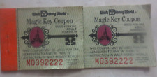 Vintage 1978 Walt Disney World Magic Key Member Ticket Book With 5 of 8 Coupons picture