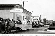 1909 SAN FRANCISCO PORTOLA FESTIVAL PARADE,PROGRESS FLOAT@DOLORES ST.~NEGATIVE picture