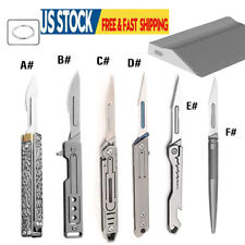 Various Model EDC Folding Utility Knife Cutter Scalpel Blade Pocket Outdoor Tool picture