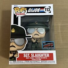 Funko POP Sgt. Slaughter #113 GI Joe NYCC 2022 Official Con Sticker +Protector picture