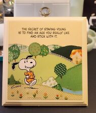Vintage Hallmark Peanuts Snoopy Plaque, Made In USA  picture