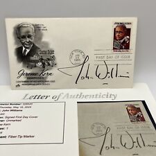 John Williams Signed First Day Cover Jerome Kern 1985 Envelope JSA CERTIFIED picture