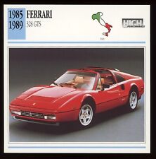 1985 - 1989 Ferrari 328 GTS  Classic Cars Card picture