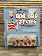 Vtg Colossus Boo-boo Strips Plastic Adhesive Brown Teddy Bear Red Bow Bandages picture