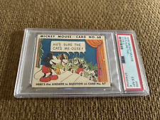 RARE 1935 Mickey Mouse Gum Card Type II #68 HE'S SURE THE .... PSA 6 picture