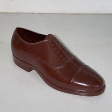 Vintage Roblee Miniature Salesman Sample Brown Plastic Brogue Shoe Advertising picture